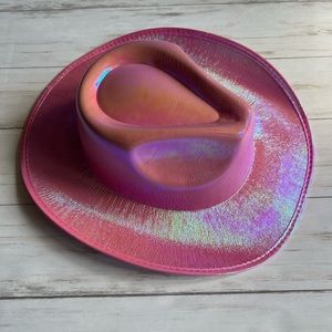 2 FOR $15 SALE!! *ADD TO BUNDLE* Pink Holographic Cowboy Hat